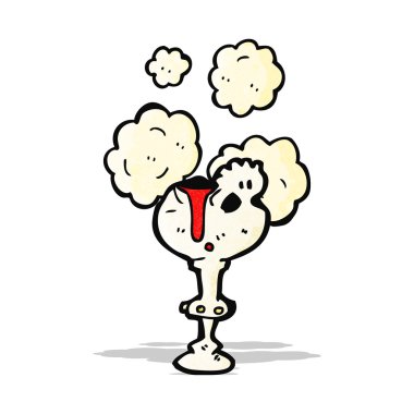 Spooky halloween kafatası Kupası