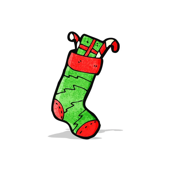 Christmas stocking cartoon — Stock Vector