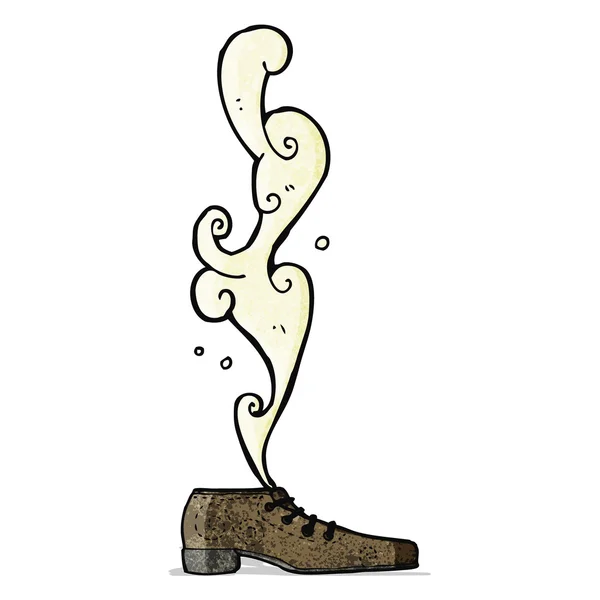 Smelly old shoe cartoon — Stock Vector