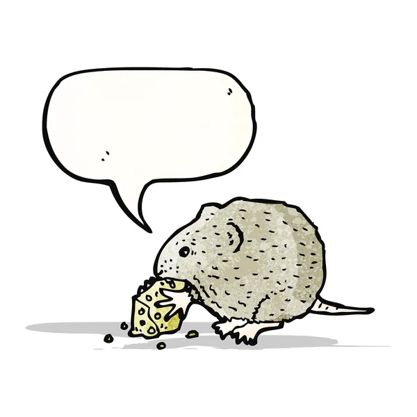 鼠标啃奶酪 — 图库矢量图片