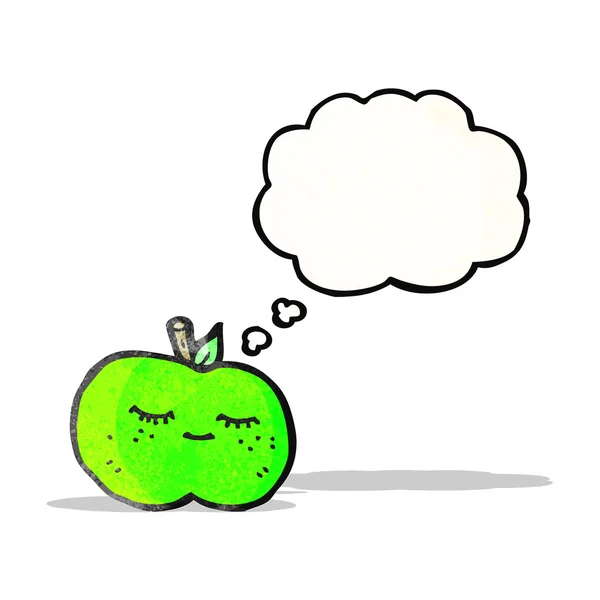 Mignonne pomme de dessin animé (version raster ) — Image vectorielle