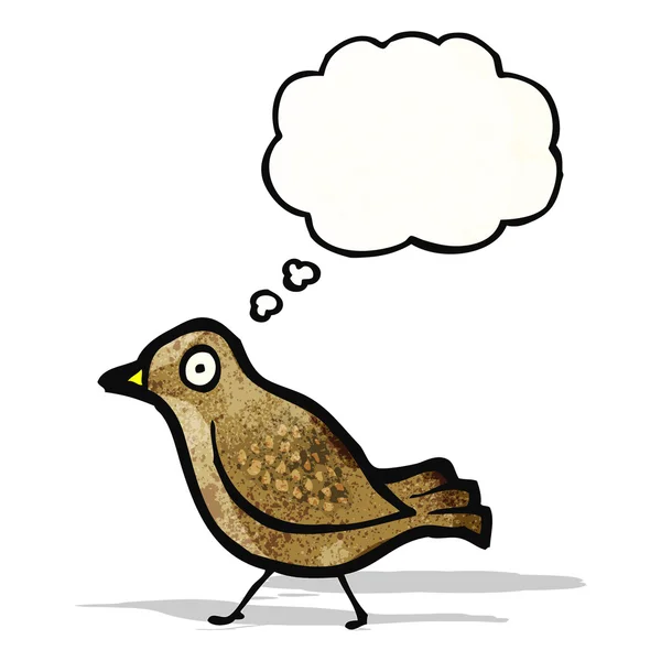 Pequeño pájaro de dibujos animados — Vector de stock