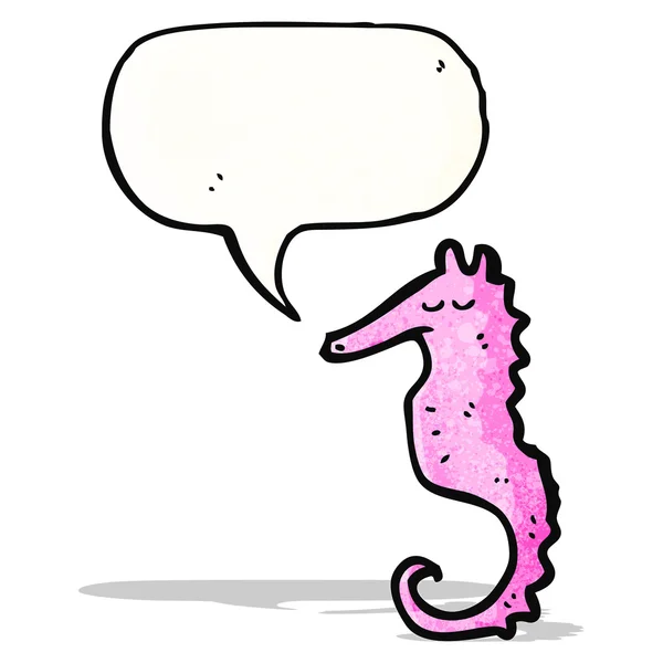 讲话泡泡海马 — 图库矢量图片