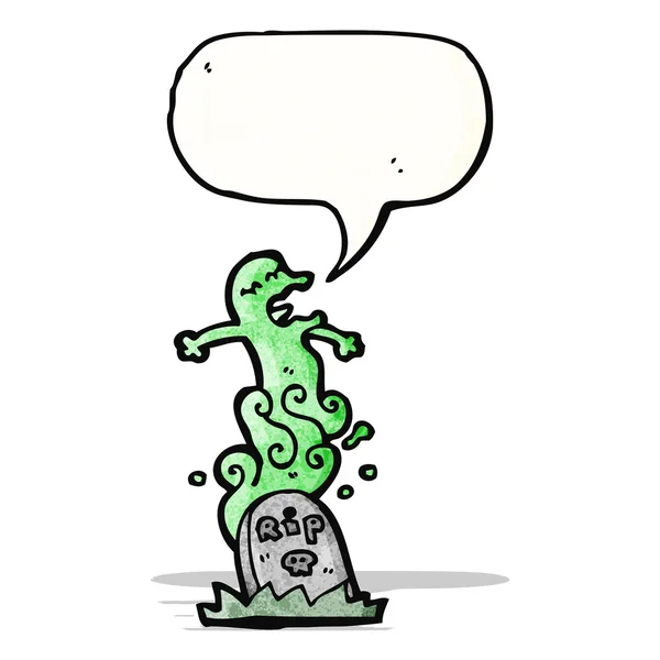 Spooky ghost stiger från graven — Stock vektor