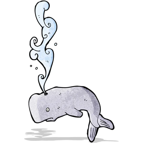 Ballena de dibujos animados — Archivo Imágenes Vectoriales