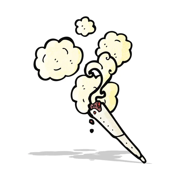 Dessin animé marijuana cigarette — Image vectorielle