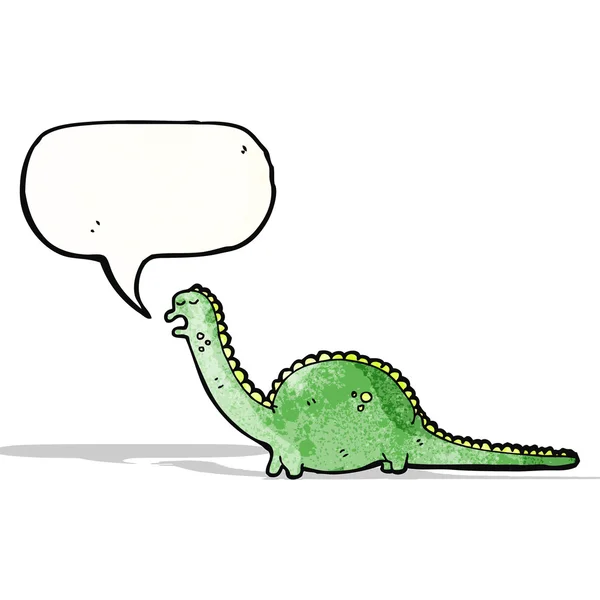 Freundlicher Cartoon-Dinosaurier — Stockvektor