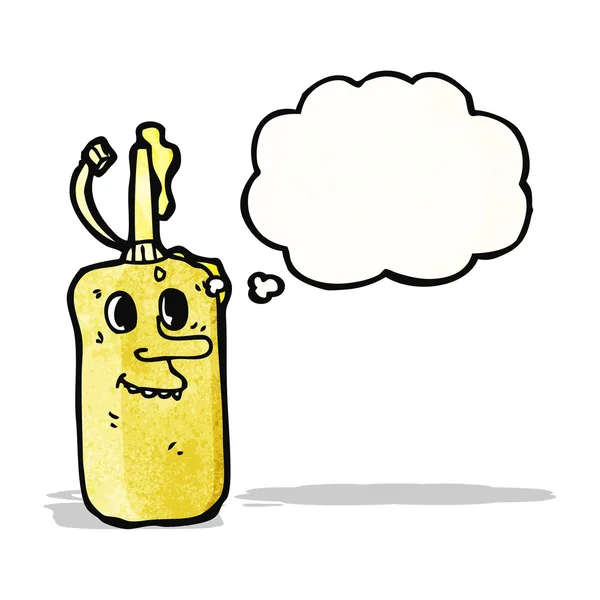 Cartoon mustard bottle — Stock Vector