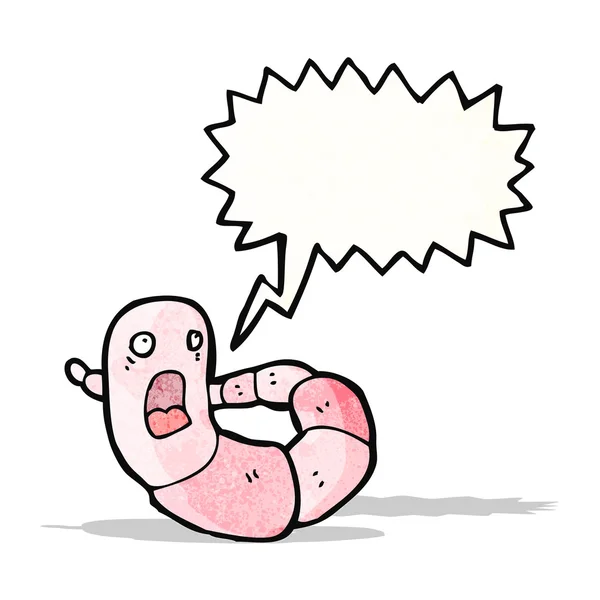 Cartoon Aardworm — Stockvector