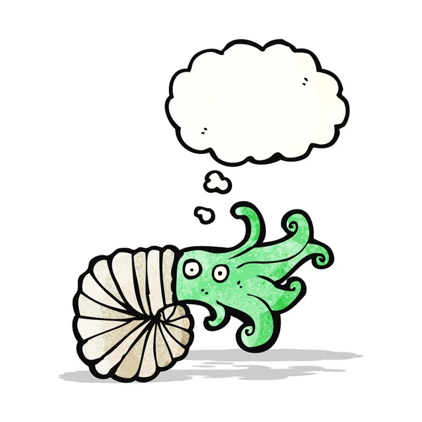 Cartoon nautilus calmar — Image vectorielle