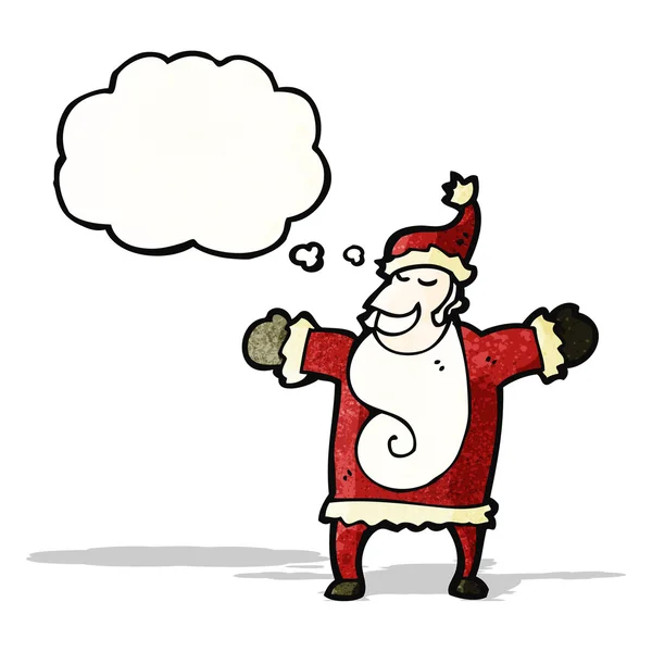 Santa claus with thought bubble — Stock Vector