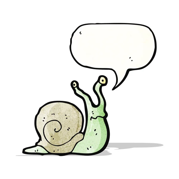 Caracol divertido de dibujos animados — Vector de stock