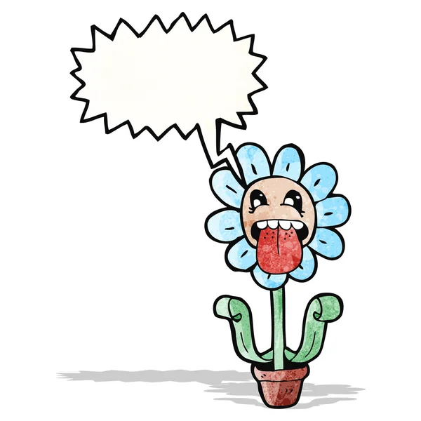 Cartoon lustige Blume — Stockvektor