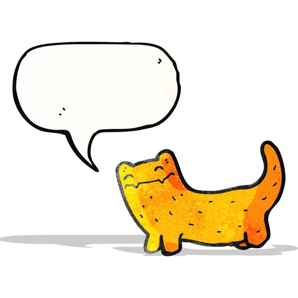Cat talking cartoon — Stock Vector