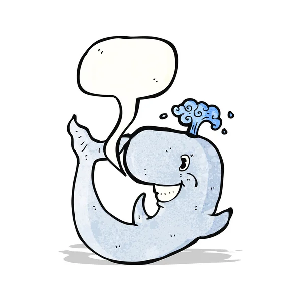 快乐卡通鲸鱼 — 图库矢量图片