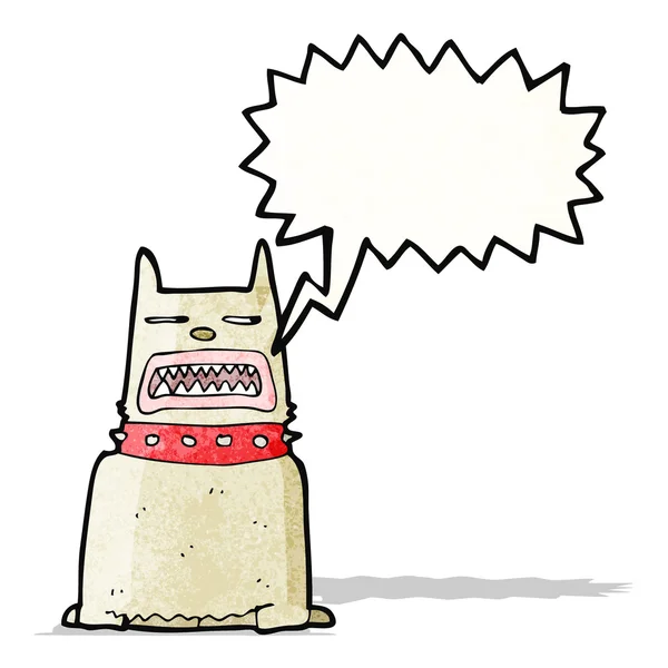 Blaffende hond cartoon — Stockvector