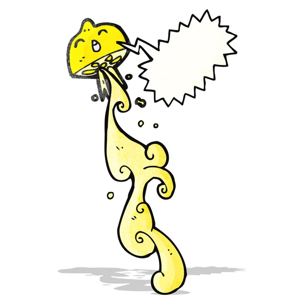 Squirting citron dessin animé — Image vectorielle