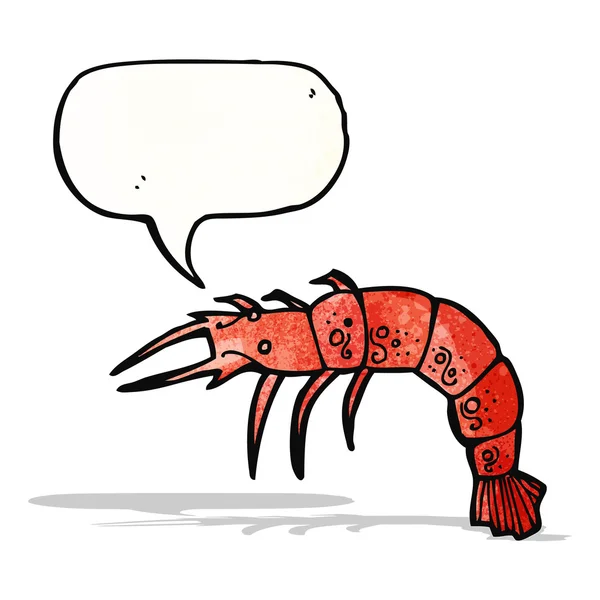Cartoon shrimp — Stock Vector