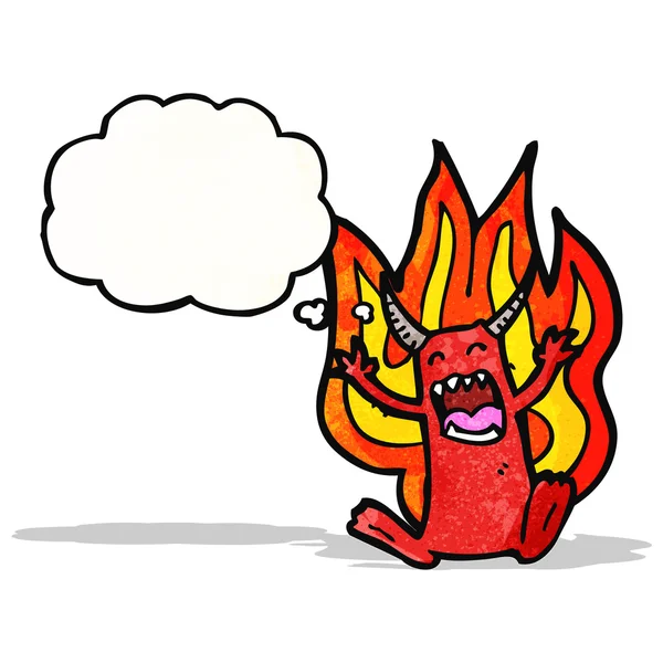 Dibujos animados pequeño diablo — Archivo Imágenes Vectoriales