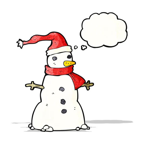 Cartoon snowman — Stock Vector