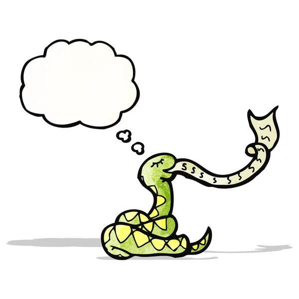 Tıslayan yılan karikatür — Stok Vektör