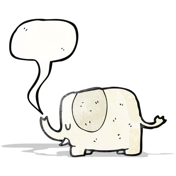 Carino elefante cartone animato — Vettoriale Stock
