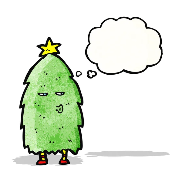 Personaje de árbol de Navidad de dibujos animados — Archivo Imágenes Vectoriales