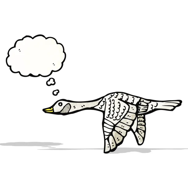 Dessin animé volant oie — Image vectorielle