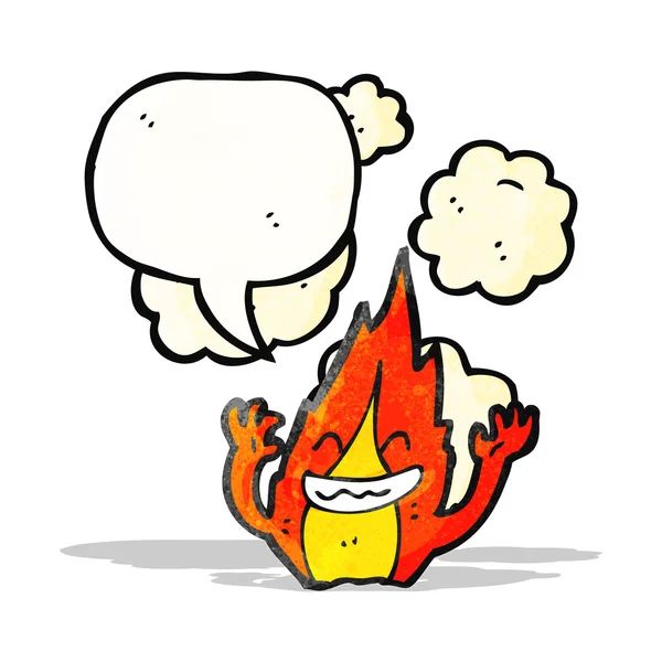 Cartoon fire character — Stock Vector