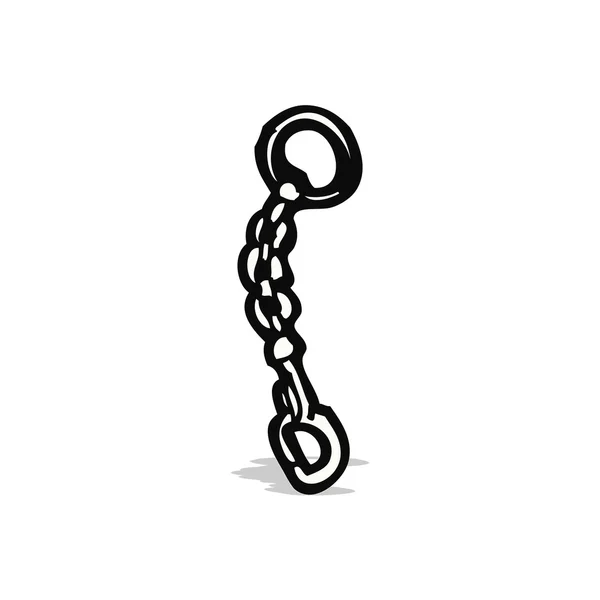 Porte-clés dessin animé — Image vectorielle