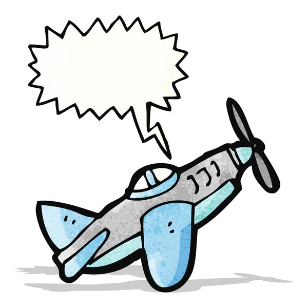 Avião de combate dos desenhos animados — Vetor de Stock