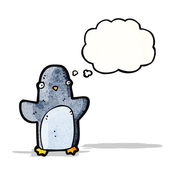 Pingüino de dibujos animados — Vector de stock