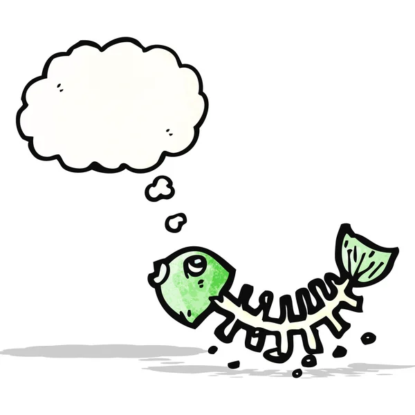 Os de poisson dessin animé — Image vectorielle