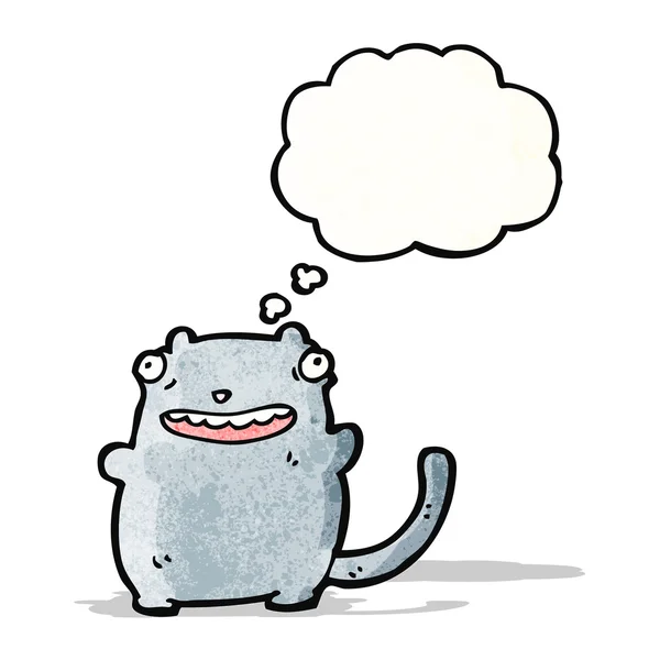 Graisse laid dessin animé chat — Image vectorielle