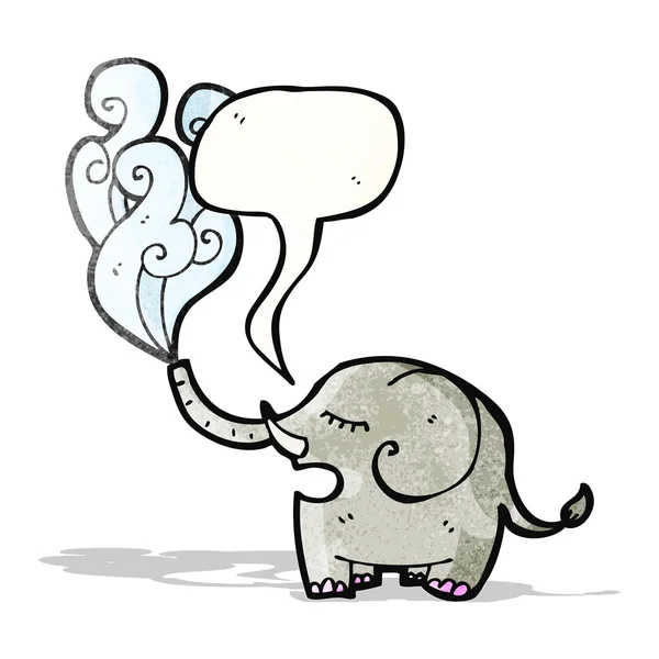 Elefante de dibujos animados — Vector de stock