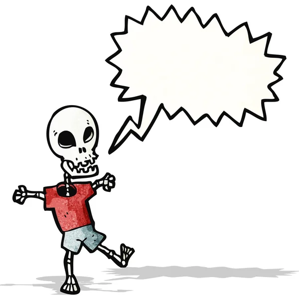 Cartoon dancing skeleton — Stock Vector