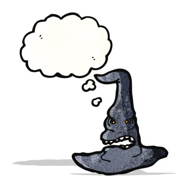 karikatür cadı şapka