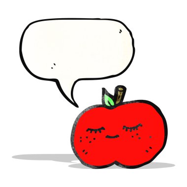 tatlı elma karikatür