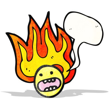 surat yüz flaming çizgi film