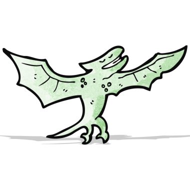 uçan dinozor karikatür