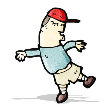 karikatür skater boy