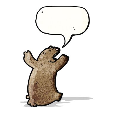 kükreyen karikatür ayı