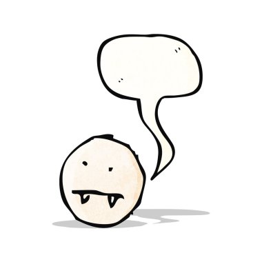 çizgi film vampire yüz simgesi