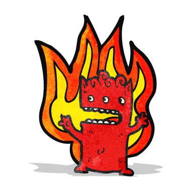 yanan küçük şeytan çizgi film