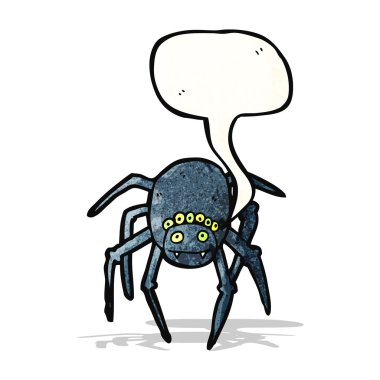 Spooky örümcek karikatür