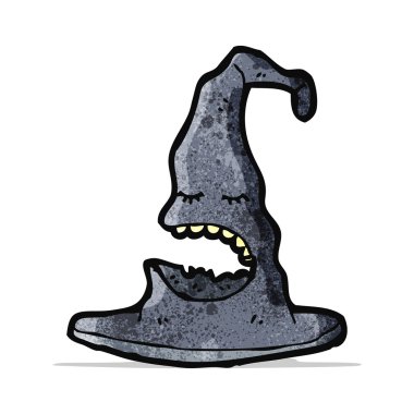 karikatür cadı şapka