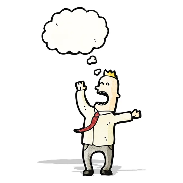 Homme d'affaires stressé dessin animé — Image vectorielle