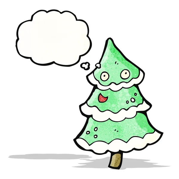 Dibujos animados árbol de Navidad — Vector de stock