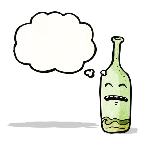 Karikatür şarap şişe — Stok Vektör
