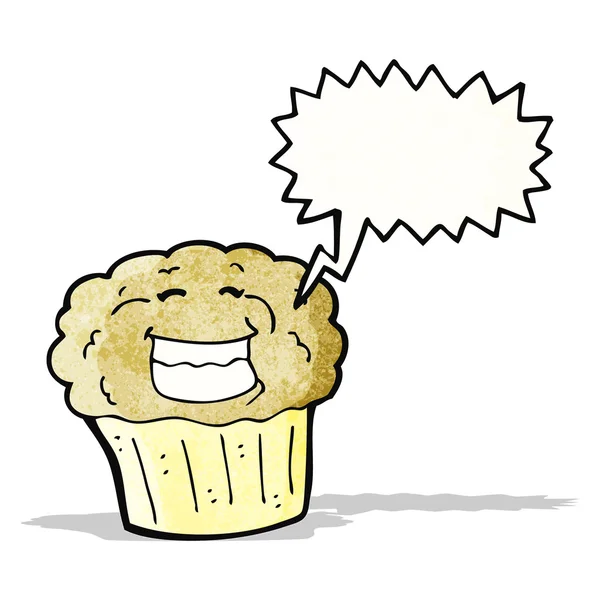 Cupcake Cartoon-Figur — Stockvektor